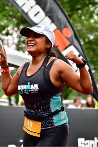Dr Dipa Patel running in Ironman