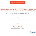 Certificate of Completion - Kybella Injection Training