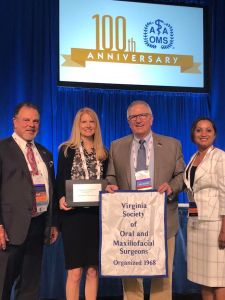 Dr Patel at meeting of Virginia Society of Oral and Maxillofacial Surgeons